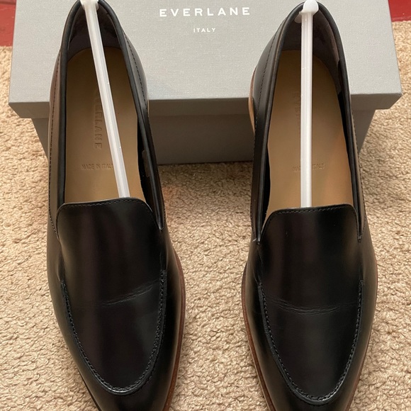Everlane Shoes - Everlane Black Leather Loafers